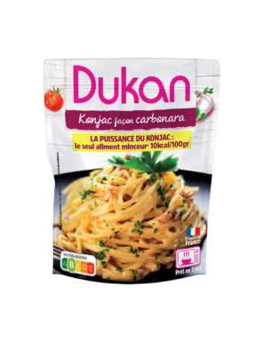 Dukan konjac spaghetti with carbonara-style