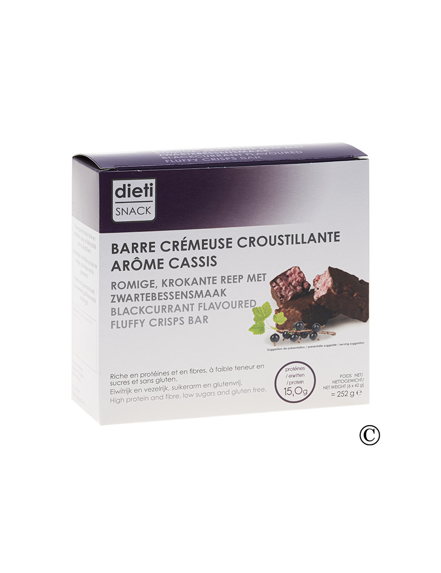 Dietisnack Blackcurrant Fluffy Protein Bar